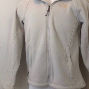 white/creme northface fleece